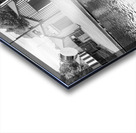 BW Gondola on the River Acrylic print