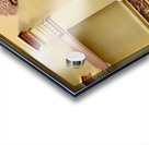 Statues on a Yellow Wall Acrylic print