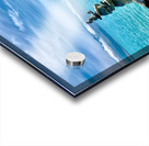 Rock Balancing in Front of the Lake Acrylic print