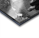 Monk Reading Stone Writings Acrylic print