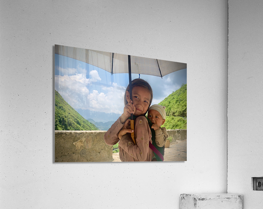 Umbrella Baby Girl Acrylic Print