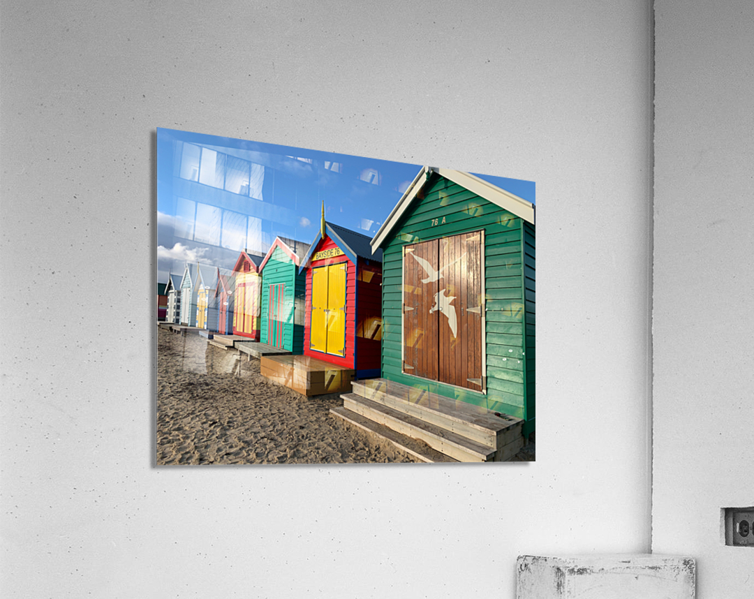 Beach Huts Acrylic Print