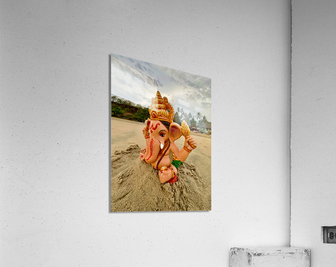 Ganesh on the Beach Acrylic Print