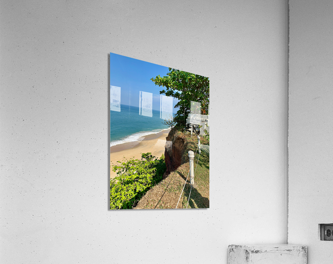 Beach from the Cliff Acrylic Print