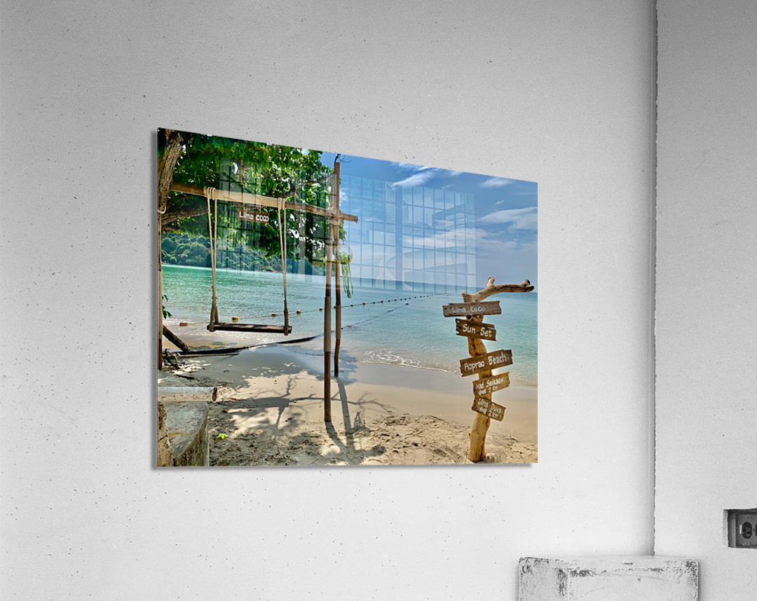 Swing on the Beach Acrylic Print