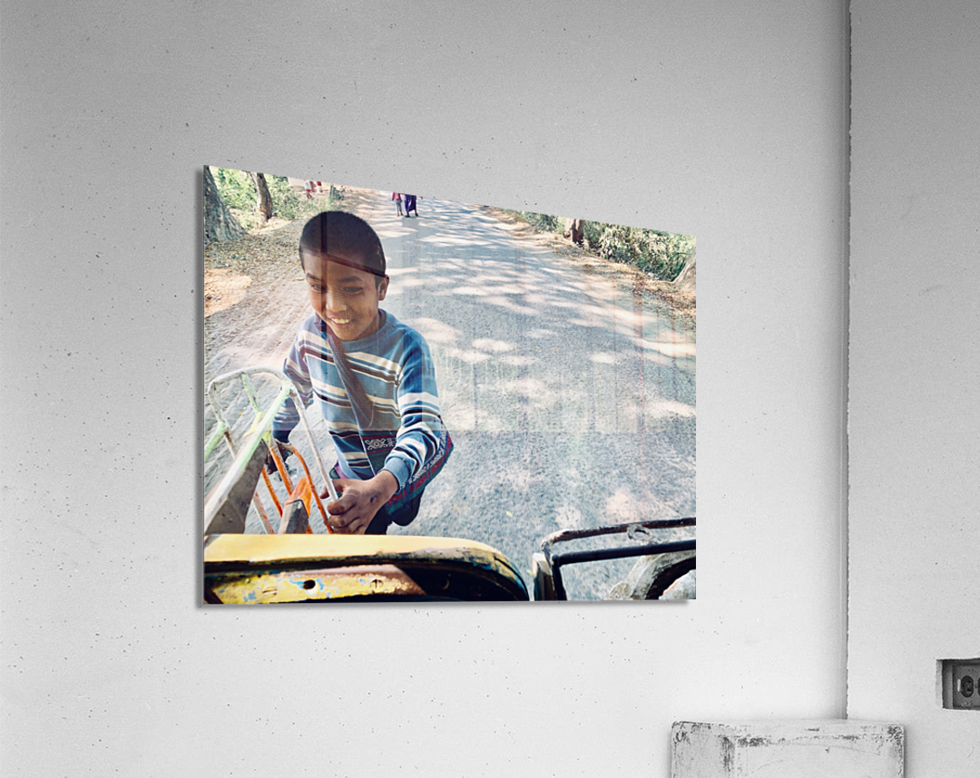 Running for the Bus Acrylic Print