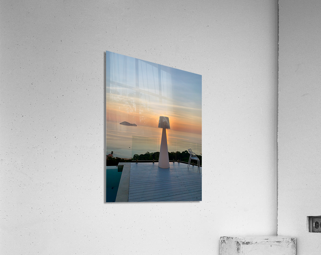 Sunlit White Big Lamp Acrylic Print