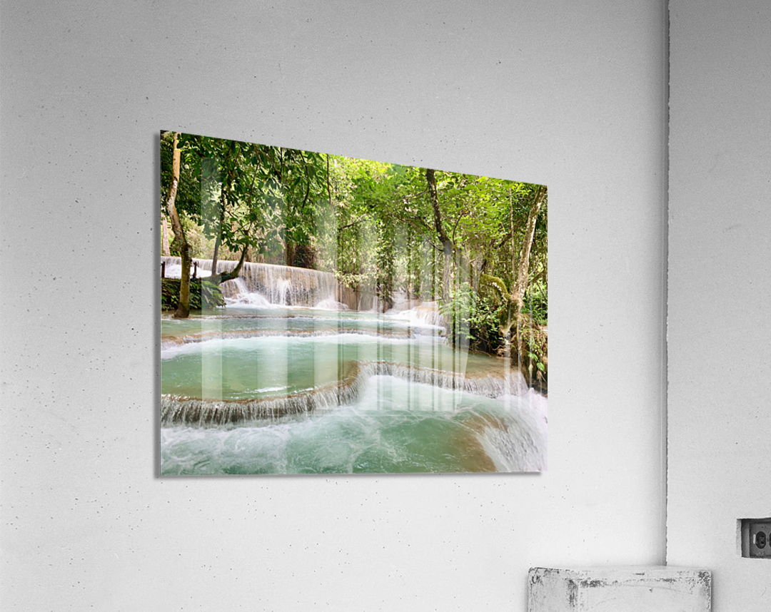 Kuang Si Waterfalls 5 Acrylic Print