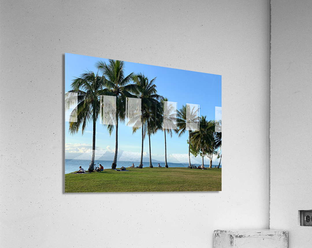 Let s Chill Under the Palm Trees Acrylic Print