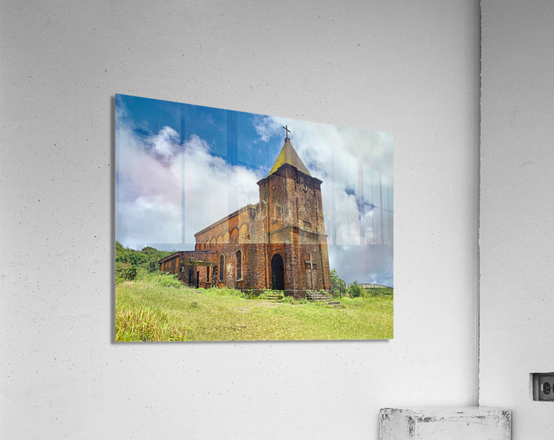 The Bokor Catholic Church Cambodia Acrylic Print