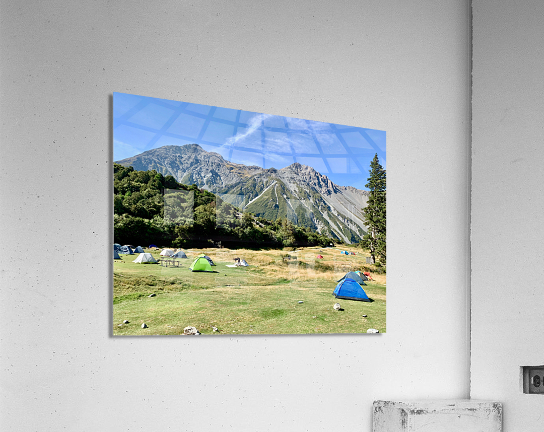 Camping at Mount Cook New Zealand Acrylic Print