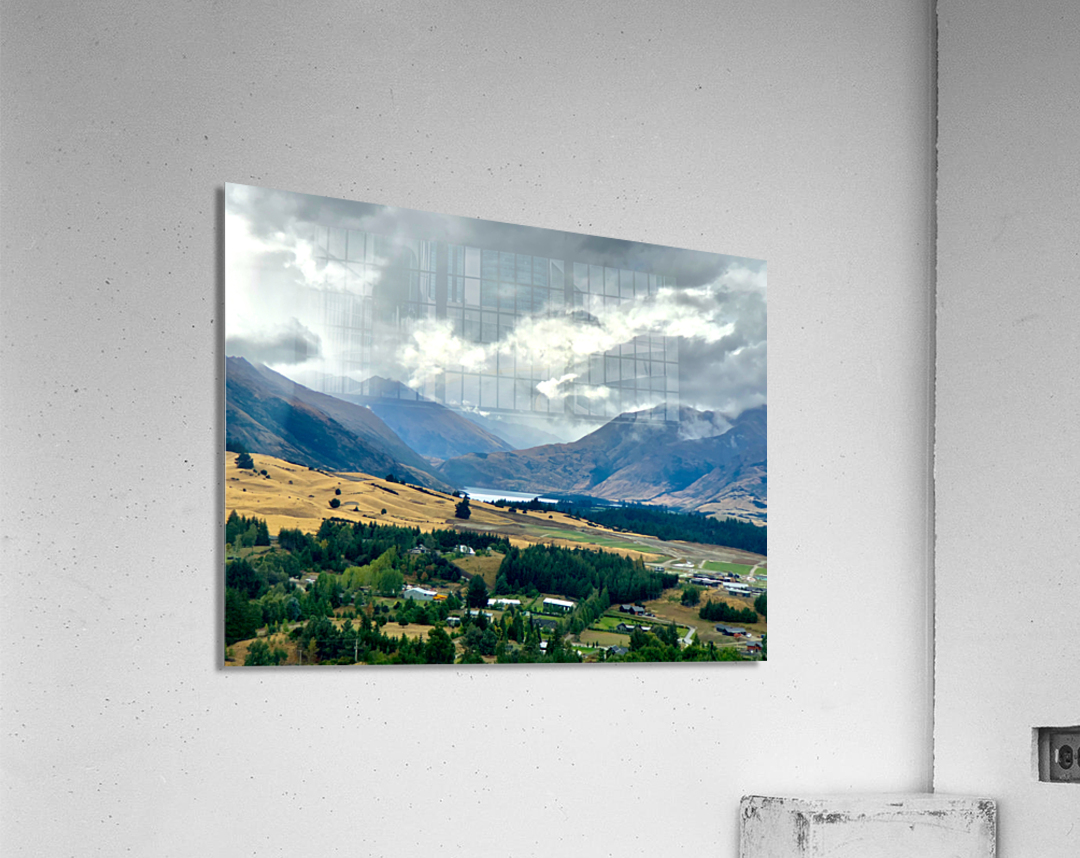 View From Mount Iron New Zealand After a Storm 2. Acrylic Print