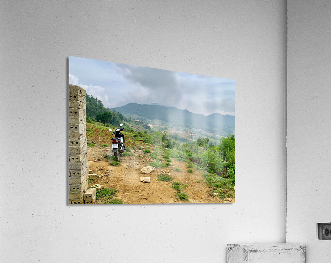 Park Your Bike and Enjoy the View Acrylic Print