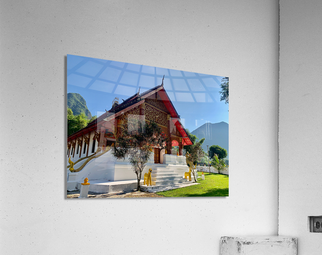 Beautiful Buddhist Temple in Muang Ngoy Laos Acrylic Print