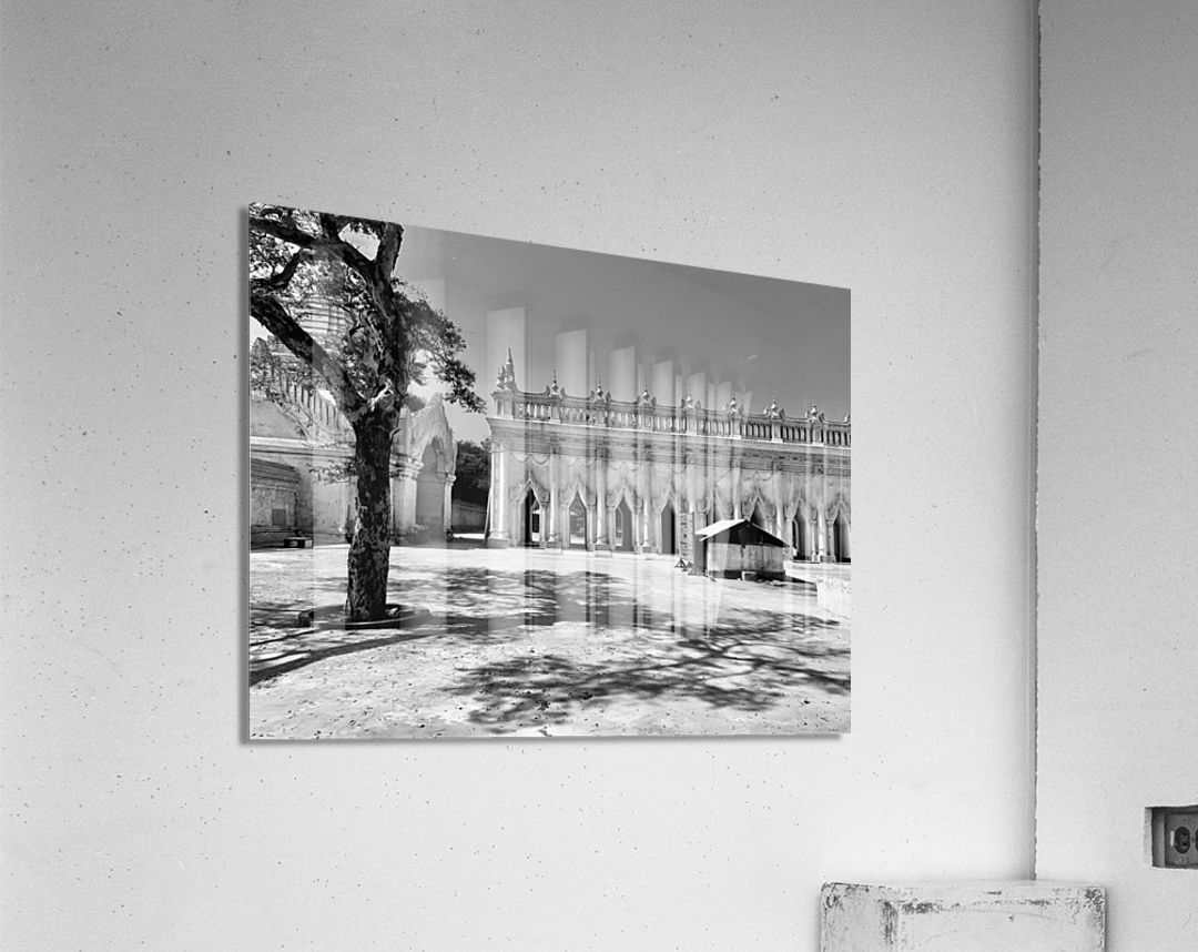 BW Ananda Pagoda Myanmar Acrylic Print