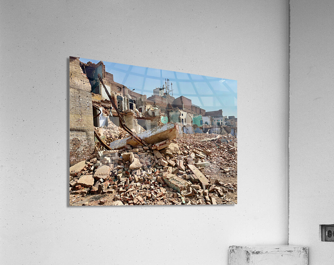 Home demolition Acrylic Print