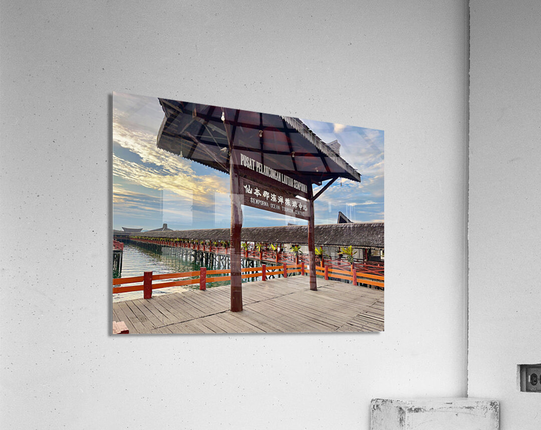 Semporna Walkway Acrylic Print