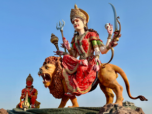 Maa Vaishno Devi Dham Statue Vrindavan India