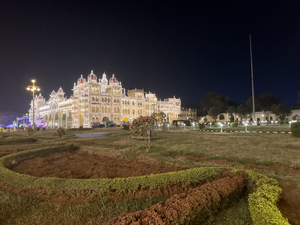 Mysore Palace at Night 1