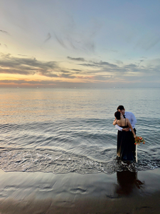 Newlyweds Sunset Beach Jeju South Korea 3