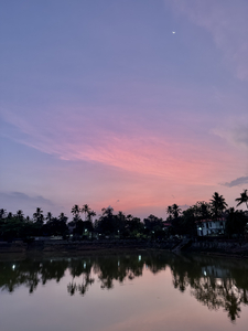 Purple sky of Varkala