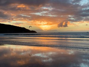 Amazing Sunset with Bird