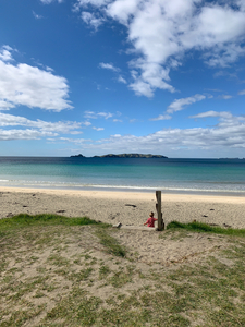 Boy Walking Down to the Beach