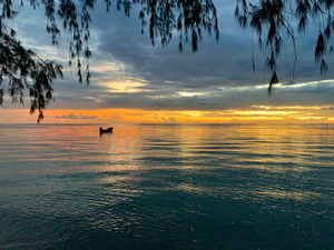 Calming Sunset Reflections