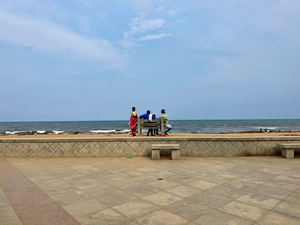 Family Bench at the Beach