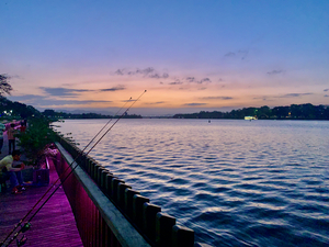 Fishing at Sunset