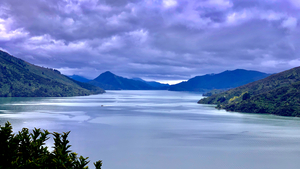 Grey Sky Over the Lake