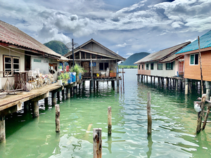 Houses in Koh Panyee Floating Village Thailand 