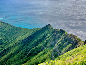 Mountain Peak on the Ocean