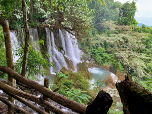 On Top of Kuang Si Waterfalls