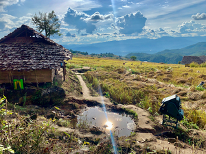 Sun Reflecting in the Puddle