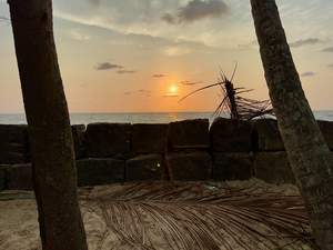 Sunset Behind the Wall