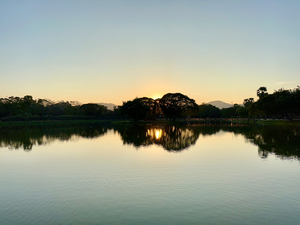 Sunset Hiding Reflection
