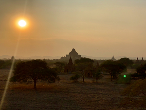 Sunset by the Temple