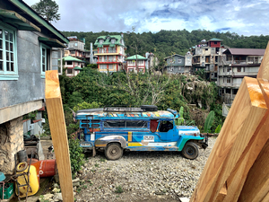 The Blue Bus of the Village