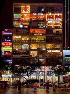 The Cafe Apartments Ho Chi Minh at Night