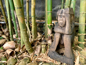 Thinking Wooden Sculpture