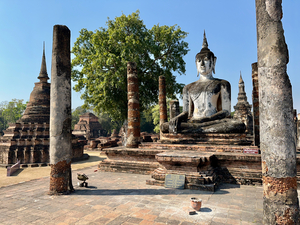 Wat Mahathat Temple Old Sukhothai Thailand 1