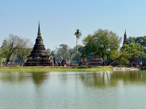 Wat Mahathat Temple Old Sukhothai Thailand 5