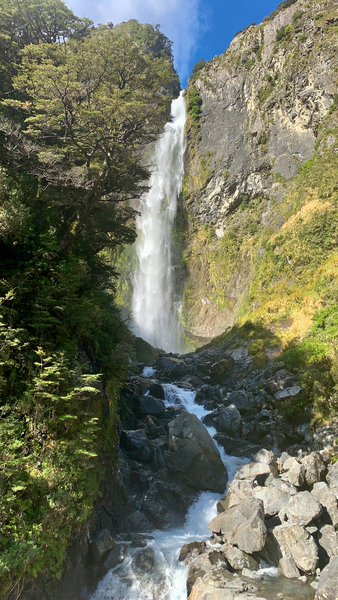 Arthur s Pass Waterfall New Zealand Print
