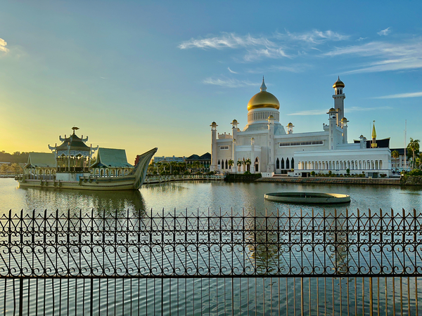 Omar Ali Saifuddien Mosque Collection Brunei 5 Print