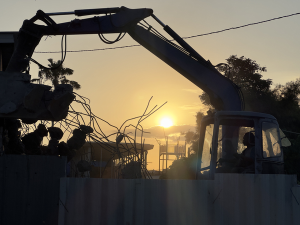 Sunset Excavator Bali Print