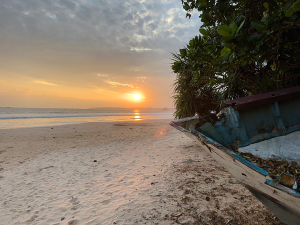 Tip of the Boat Sunset Print