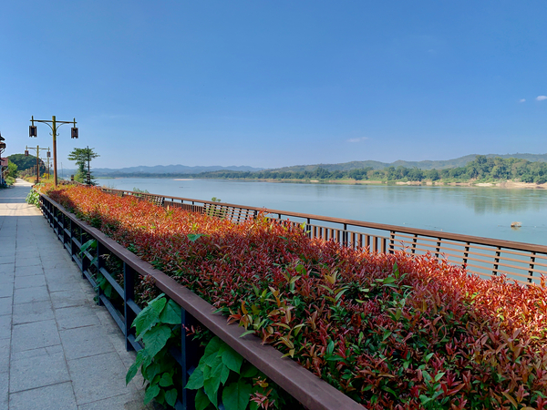 Along the Mekong River Print