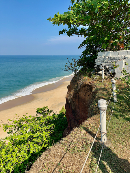 Beach from the Cliff Print