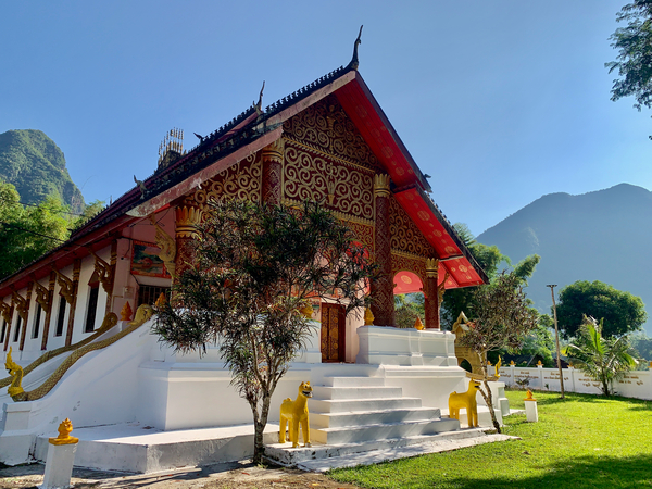 Beautiful Buddhist Temple in Muang Ngoy Laos Print